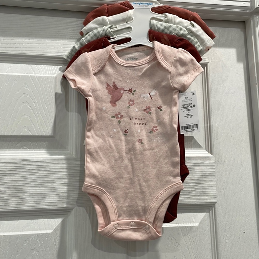 Carters 5 piece onsie set for 3 month